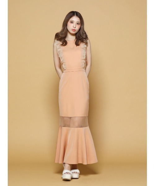 Darich ポイントメッシュフリルワンピース ダーリッチ Darich ポイントメッシュフリルワンピース