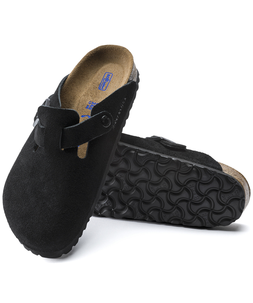 BIRKENSTOCK（ビルケンシュトック）の「【BIRKENSTOCK/ビルケンシュトック】 BOSTON SUEDE LEATHER（スリッポン・レディース・ブラック/ベージュ・37/39/38/36）」の6枚目の写真