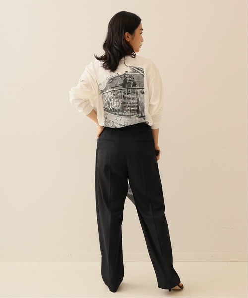 journal standard L'essage(ジャーナルスタンダードレサージュ)の「《予約》ウールトリコチン2タックワイドパンツ(その他パンツ・レディース・ブラック/チャコールグレー/ネイビー・36/38)」の13枚目の写真