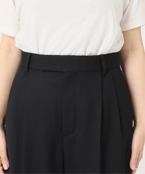 journal standard L'essage(ジャーナルスタンダードレサージュ)の「《予約》ウールトリコチン2タックワイドパンツ(その他パンツ・レディース・ブラック/チャコールグレー/ネイビー・36/38)」の7枚目の写真