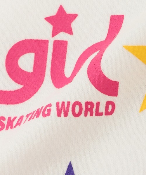 X-girl Stages（エックスガールステージス）の「星総柄スタイ（スタイ/よだれかけ・キッズ・オフホワイト/ピンク・FREE）」の6枚目の写真