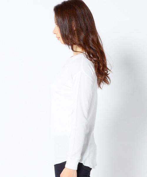 Another Edition（アナザーエディション）の「ワッフルプルオーバー/AEBC WAFFLE PO◆（Tシャツ/カットソー・レディース・ホワイト/ライトグレー/ライトピンク・フリー）」の7枚目の写真