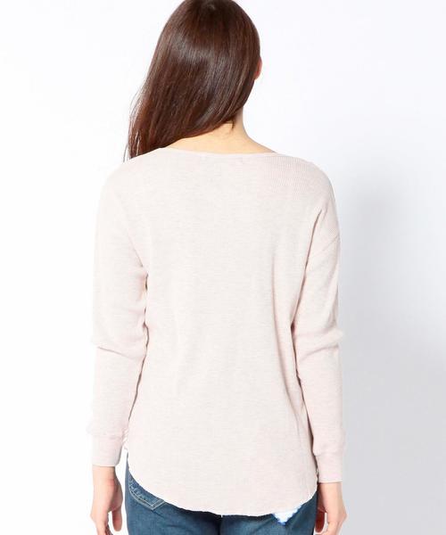 Another Edition（アナザーエディション）の「ワッフルプルオーバー/AEBC WAFFLE PO◆（Tシャツ/カットソー・レディース・ホワイト/ライトグレー/ライトピンク・フリー）」の11枚目の写真