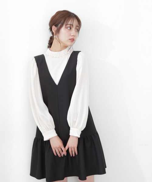 PROPORTION BODY DRESSING(プロポーションボディドレッシング)の「パールネックブラウス / 1212210910(シャツ/ブラウス・レディース・オフホワイト/グレー/ブラウン・FREE)」の6枚目の写真