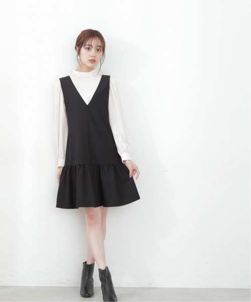 PROPORTION BODY DRESSING(プロポーションボディドレッシング)の「パールネックブラウス / 1212210910(シャツ/ブラウス・レディース・オフホワイト/グレー/ブラウン・FREE)」の7枚目の写真