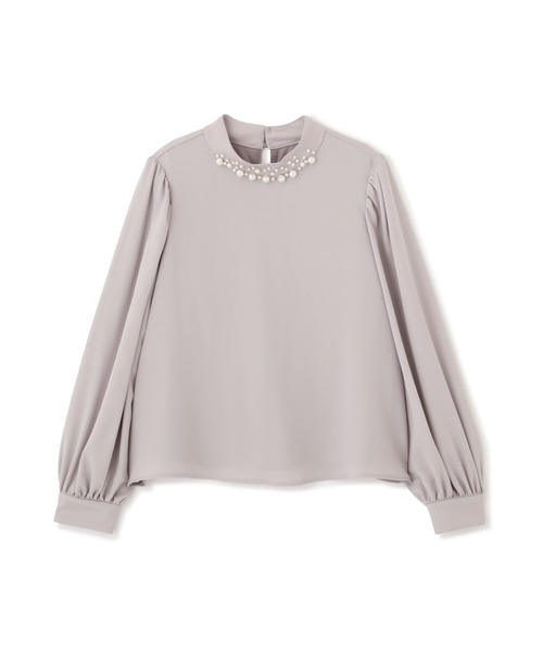 PROPORTION BODY DRESSING(プロポーションボディドレッシング)の「パールネックブラウス / 1212210910(シャツ/ブラウス・レディース・オフホワイト/グレー/ブラウン・FREE)」の12枚目の写真