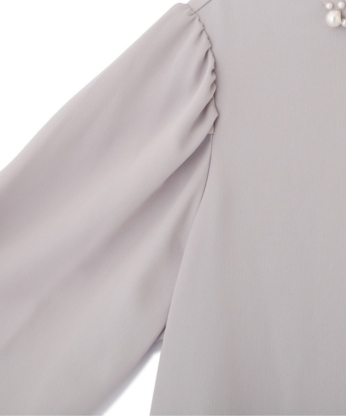 PROPORTION BODY DRESSING(プロポーションボディドレッシング)の「パールネックブラウス / 1212210910(シャツ/ブラウス・レディース・オフホワイト/グレー/ブラウン・FREE)」の15枚目の写真