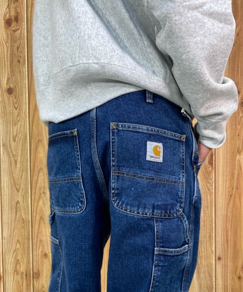 Carhartt（カーハート）の「Carhartt WIP/カーハートダブリューアイピー シングルニーパンツ/ペインターパンツ I031245（デニムパンツ・メンズ・ブルー/ブラック・30inch/32inch/34inch）」の9枚目の写真
