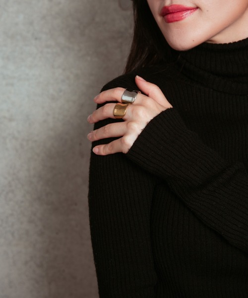 COLOR TOKYO ACCESSORIES（カラートウキョウアクセサリー）の「ワイドメタルリング（リング・レディース・シルバー/ゴールド・FREE）」の10枚目の写真