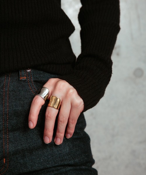 COLOR TOKYO ACCESSORIES（カラートウキョウアクセサリー）の「ワイドメタルリング（リング・レディース・シルバー/ゴールド・FREE）」の9枚目の写真