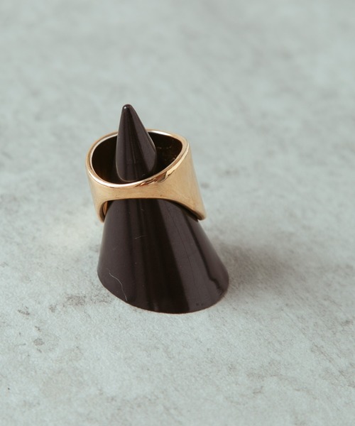 COLOR TOKYO ACCESSORIES（カラートウキョウアクセサリー）の「ワイドメタルリング（リング・レディース・シルバー/ゴールド・FREE）」の4枚目の写真