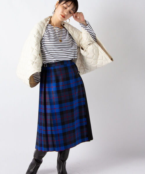Traditional Weatherwear(トラディショナルウェザーウェア)の「◇【WEB限定】【TRADITIONAL WEATHERWEAR】MULTI BLANKET DOWN PA(ダウンジャケット/コート・レディース・チャコールグレー/ブラック/オフホワイト・FREE)」の9枚目の写真