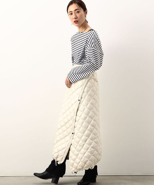 Traditional Weatherwear(トラディショナルウェザーウェア)の「◇【WEB限定】【TRADITIONAL WEATHERWEAR】MULTI BLANKET DOWN PA(ダウンジャケット/コート・レディース・チャコールグレー/ブラック/オフホワイト・FREE)」の6枚目の写真