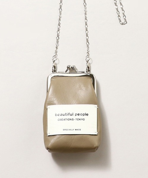 beautiful people(ビューティフルピープル)の「beautiful people mini clasp pouch 7235511960(その他小物・レディース・ホワイト/ブラック/ベージュ・FREE)」の3枚目の写真