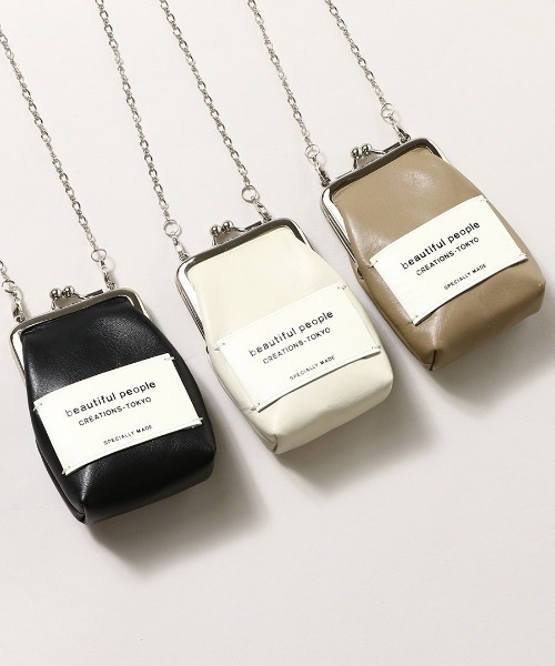 beautiful people(ビューティフルピープル)の「beautiful people mini clasp pouch 7235511960(その他小物・レディース・ホワイト/ブラック/ベージュ・FREE)」の13枚目の写真
