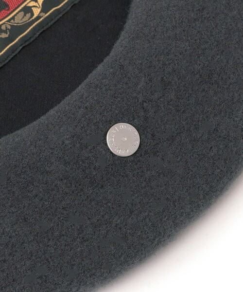 LAULHERE(ロレール)の「LAULHERE:AUTHENTIQUE◆(ハンチング/ベレー帽・レディース・ブラック/ダークグレー/レッド・ONE SIZE)」の7枚目の写真