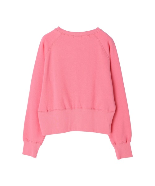 koe(コエ)の「ショート丈裏起毛トレーナー(スウェット・レディース・ピンク/アイボリー・M/L)」の7枚目の写真