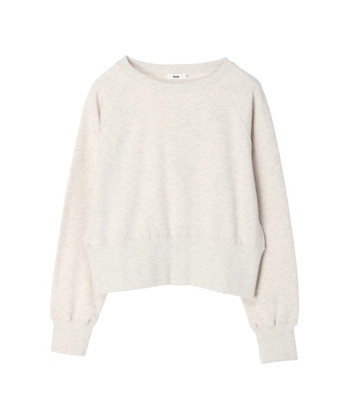 koe(コエ)の「ショート丈裏起毛トレーナー(スウェット・レディース・ピンク/アイボリー・M/L)」の13枚目の写真