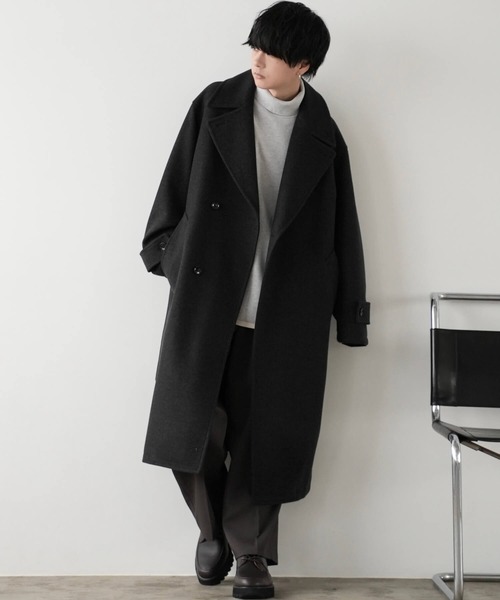 SMOOTH MELANGE WRAP COAT（その他アウター）｜WYM LIDNM（ウィム バイ