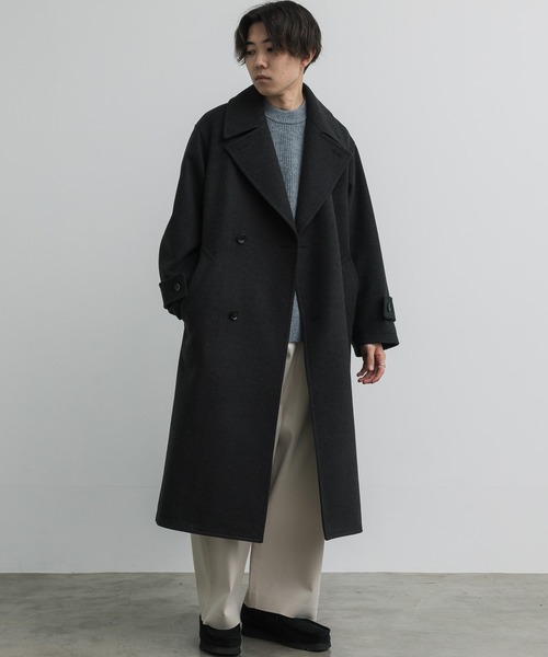 SMOOTH MELANGE WRAP COAT（その他アウター）｜WYM LIDNM（ウィム バイ