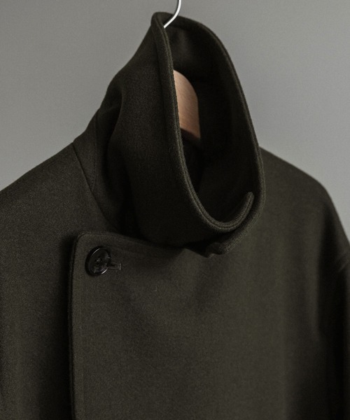 ジャケット・アウター WYM LIDNM SMOOTH MELANGE WRAP COAT WYM LIDNM コート ジャケット SMOOTH MELANGE WRAP COAT メンズ