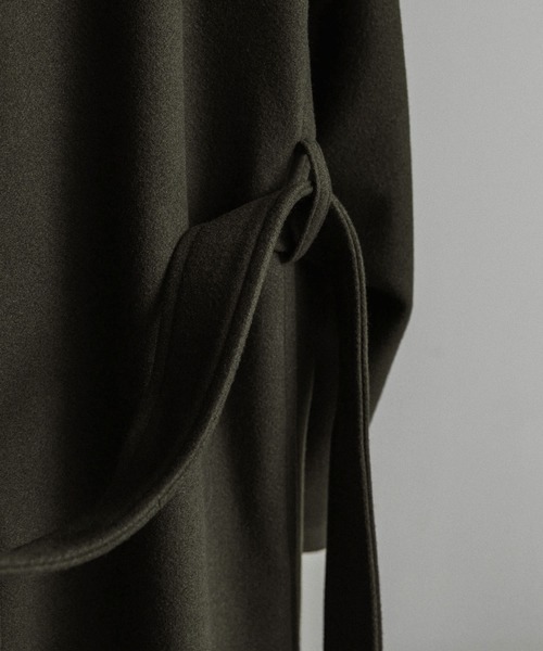 SMOOTH MELANGE WRAP COAT（その他アウター）｜WYM LIDNM