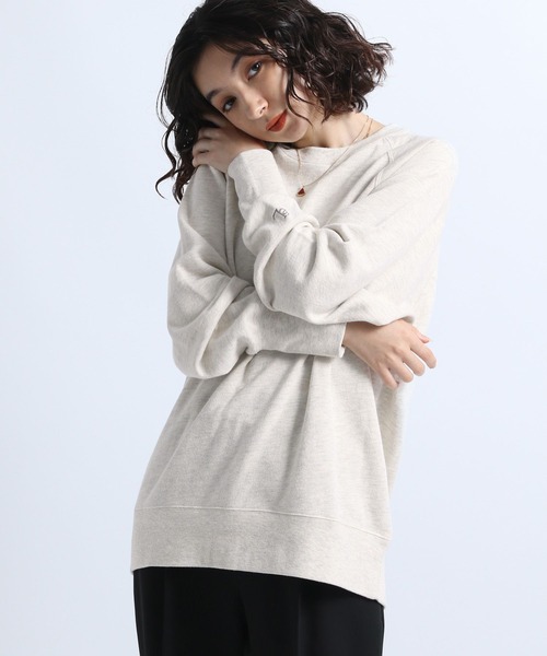 eL（エル）の「【eL】Vintage Sweatshirt/170845（スウェット・レディース・チャコールグレー/ネイビー/オートミール/ミント・FREE）」の6枚目の写真