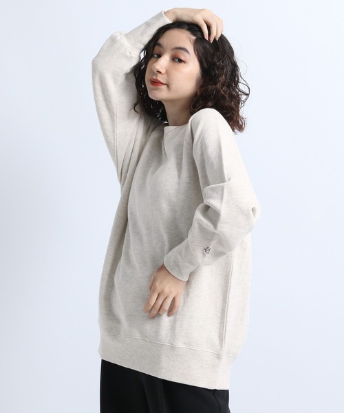 eL（エル）の「【eL】Vintage Sweatshirt/170845（スウェット・レディース・チャコールグレー/ネイビー/オートミール/ミント・FREE）」の8枚目の写真