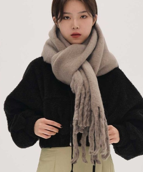 ベーシックフリンジマフラー（マフラー）｜Vipoa（ヴィポア）の