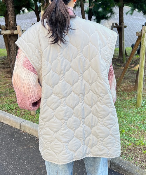 kutir（クティール）の「2wayリボンキルティングブルゾン（ブルゾン・レディース・ブラック/アイボリー/カーキ・FREE）」の20枚目の写真