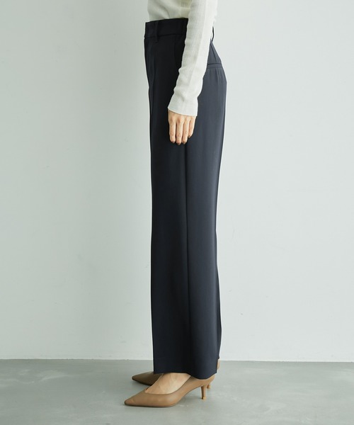 ROPE'（ロペ）の「ダブルクロスサイドゴムストレートワイドパンツ（その他パンツ・レディース・ピンク系その他2/オフホワイト/ネイビー/ブルー系その他4・36/40/38）」の10枚目の写真
