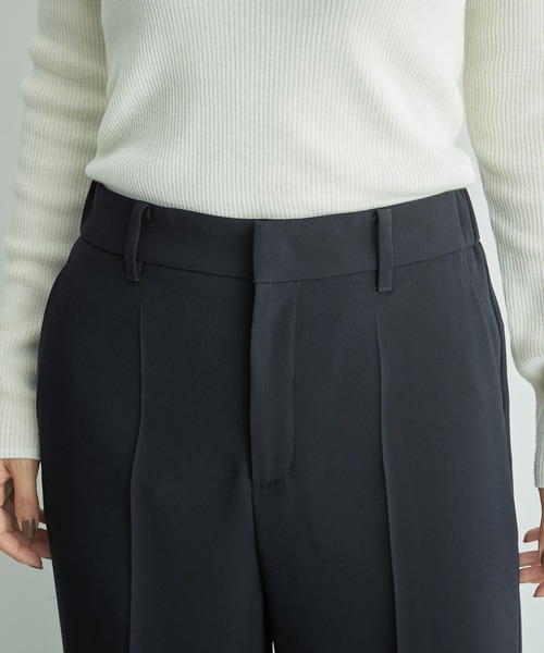 ROPE'（ロペ）の「ダブルクロスサイドゴムストレートワイドパンツ（その他パンツ・レディース・ピンク系その他2/オフホワイト/ネイビー/ブルー系その他4・36/40/38）」の12枚目の写真