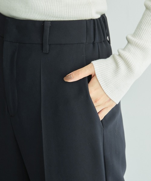 ROPE'（ロペ）の「ダブルクロスサイドゴムストレートワイドパンツ（その他パンツ・レディース・ピンク系その他2/オフホワイト/ネイビー/ブルー系その他4・36/40/38）」の15枚目の写真