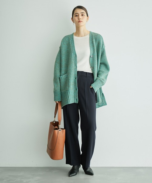 ROPE'（ロペ）の「ダブルクロスサイドゴムストレートワイドパンツ（その他パンツ・レディース・ピンク系その他2/オフホワイト/ネイビー/ブルー系その他4・36/40/38）」の22枚目の写真