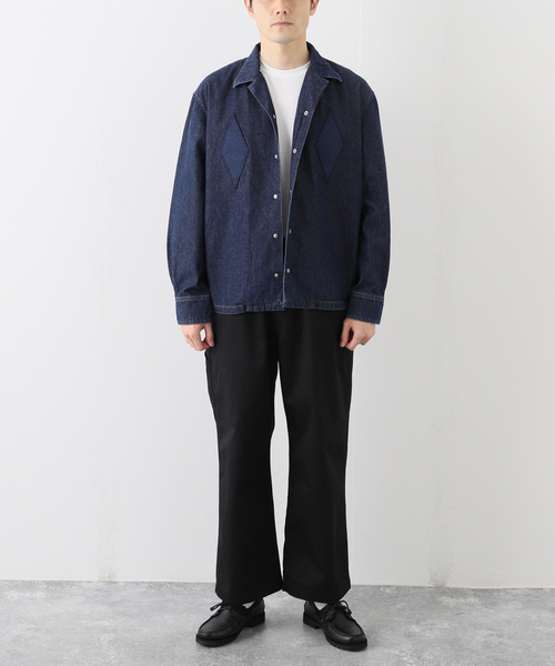 KUON（クオン）の「【KUON / クオン】別注 SAKIORI WAPPEN DENIM SHIRTS（シャツ/ブラウス・メンズ・ブルー/ブラック・SMALL/MEDIUM/LARGE/X-LARGE）」の9枚目の写真