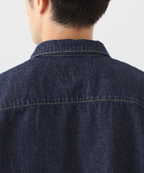 KUON（クオン）の「【KUON / クオン】別注 SAKIORI WAPPEN DENIM SHIRTS（シャツ/ブラウス・メンズ・ブルー/ブラック・SMALL/MEDIUM/LARGE/X-LARGE）」の11枚目の写真