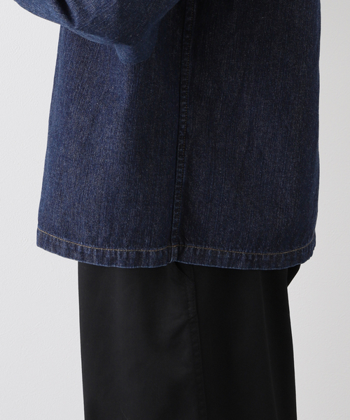KUON（クオン）の「【KUON / クオン】別注 SAKIORI WAPPEN DENIM SHIRTS（シャツ/ブラウス・メンズ・ブルー/ブラック・SMALL/MEDIUM/LARGE/X-LARGE）」の4枚目の写真