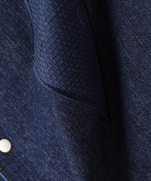 KUON（クオン）の「【KUON / クオン】別注 SAKIORI WAPPEN DENIM SHIRTS（シャツ/ブラウス・メンズ・ブルー/ブラック・SMALL/MEDIUM/LARGE/X-LARGE）」の18枚目の写真