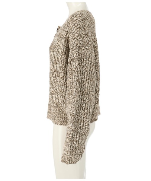 anap mimpi（アナップミンピ）の「前後2WAYトリコロールヤーンニットカーディガン（カーディガン/ボレロ・レディース・ブラウン/パープル/オレンジ・FREE）」の11枚目の写真