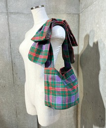 moyan ecri（モヤン エクリ）の「チェックリボンショルダーBAG（ショルダーバッグ）」