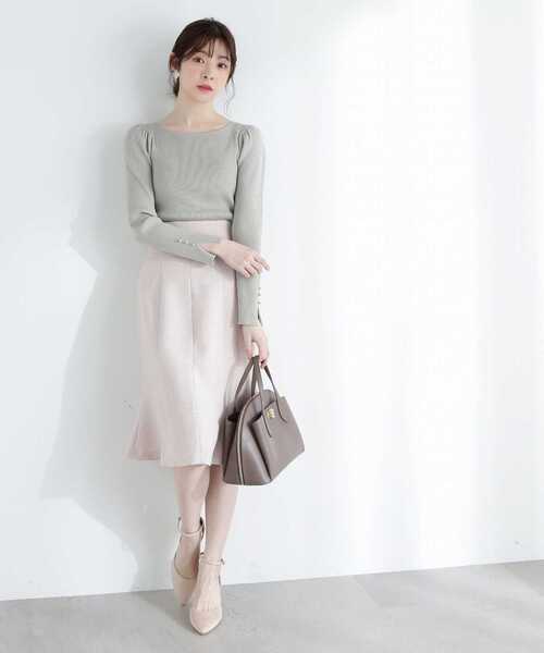 PROPORTION BODY DRESSING（プロポーションボディドレッシング）の「マーメイドヘムスカート / 1213120203（スカート・レディース・パープル/ベージュ・X-SMALL/SMALL/MEDIUM）」の18枚目の写真