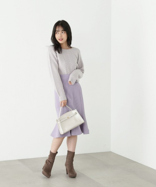 PROPORTION BODY DRESSING（プロポーションボディドレッシング）の「マーメイドヘムスカート / 1213120203（スカート・レディース・パープル/ベージュ・X-SMALL/SMALL/MEDIUM）」の13枚目の写真