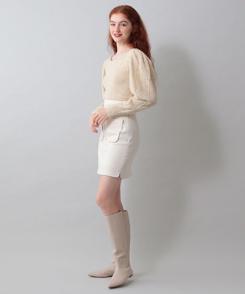 DEICY♡パフスリーブニット DEICY（デイシー）の「ラメブークレパフスリーブニット（ニット