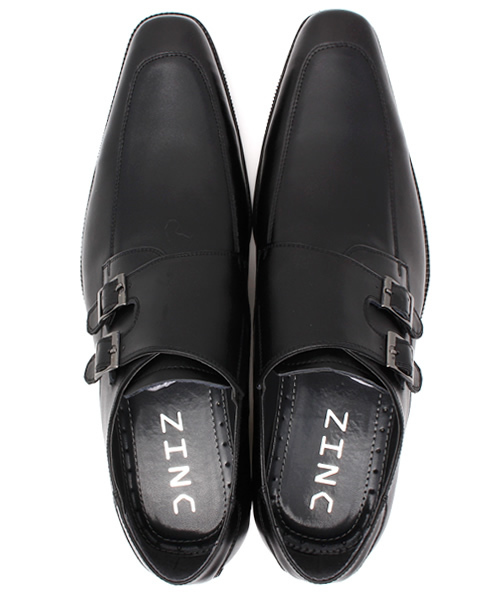 ZINC(ジンク)の「ZINC / ダブルモンクベルトビジネスシューズ(5855)(ドレスシューズ・メンズ・ブラック/ブラウン/ライトブラウン・40/42/44/39/45/46/41/43)」の11枚目の写真