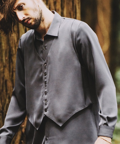 NO ID.（ノーアイディ）の「ms5195-ﾍﾞｽﾄﾚｲﾔｰﾄﾞﾛﾝｸﾞSH シャツ（シャツ  