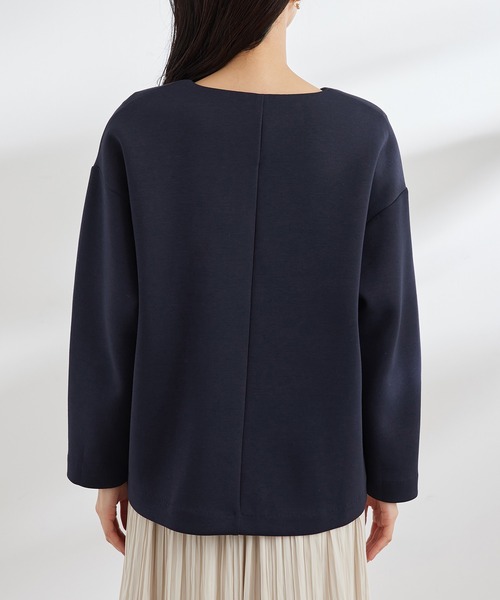 ROPE' PICNIC（ロペピクニック）の「ボックスシルエットダンボールブルゾン（ブルゾン・レディース・ベージュ/ネイビー/オフホワイト・38）」の18枚目の写真