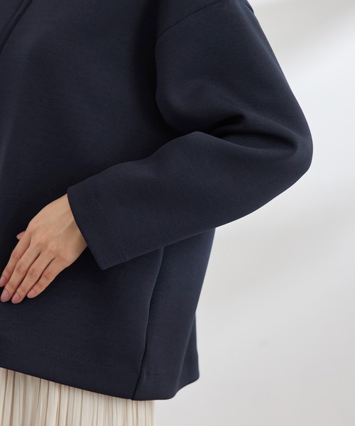 ROPE' PICNIC（ロペピクニック）の「ボックスシルエットダンボールブルゾン（ブルゾン・レディース・ベージュ/ネイビー/オフホワイト・38）」の10枚目の写真