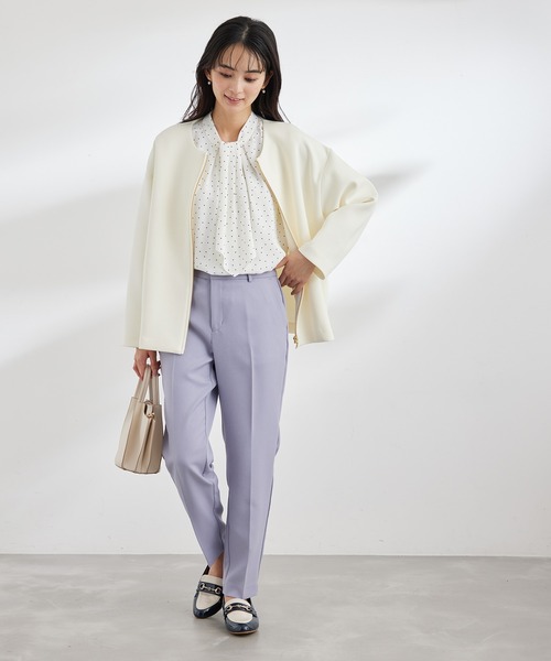 ROPE' PICNIC（ロペピクニック）の「ボックスシルエットダンボールブルゾン（ブルゾン・レディース・ベージュ/ネイビー/オフホワイト・38）」の16枚目の写真