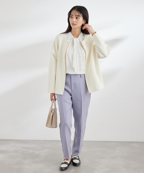 ROPE' PICNIC（ロペピクニック）の「ボックスシルエットダンボールブルゾン（ブルゾン・レディース・ベージュ/ネイビー/オフホワイト・38）」の14枚目の写真