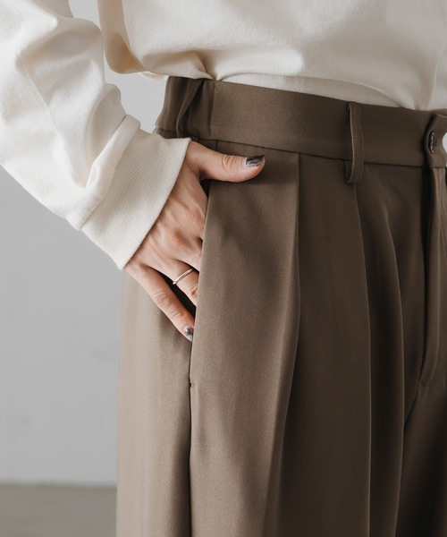 epnok（エプノック）の「2タックワイドストレートパンツ（スラックス・メンズ・モカ/ベージュ/ブラック・LARGE/MEDIUM/SMALL）」の14枚目の写真
